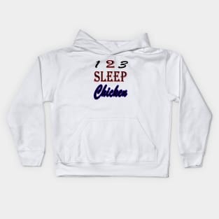 sleep chicken Kids Hoodie